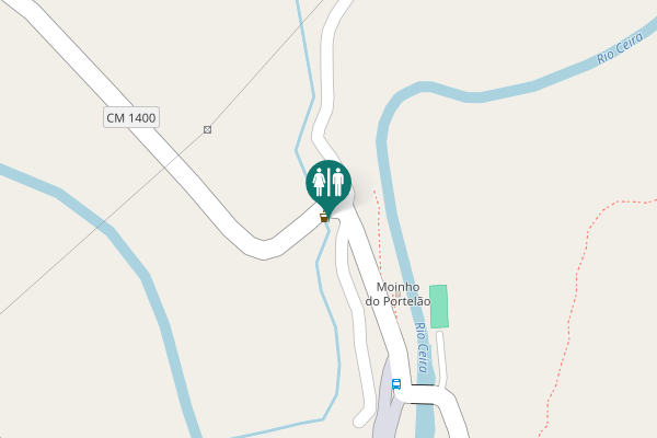 Map showing location of CM 1400 Toilet