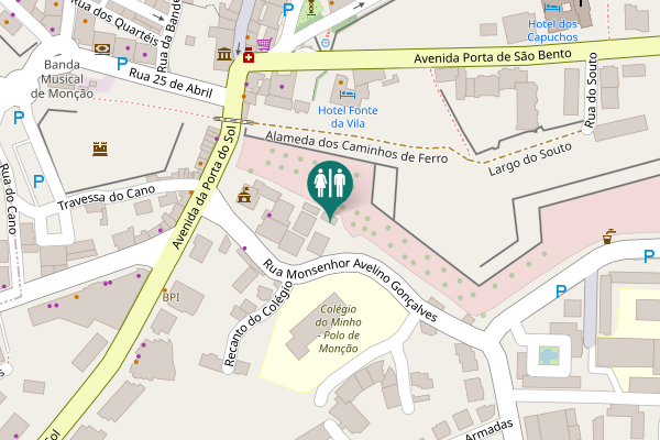 Map showing location of Rua Monsenhor Avelino Gonçalves Toilet