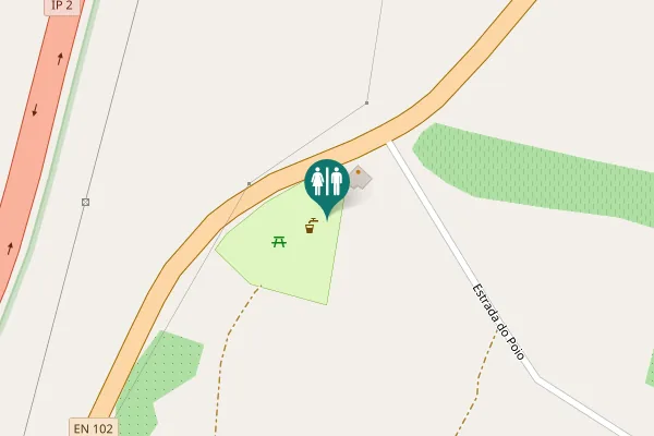 Map showing location of EN 102 Toilet