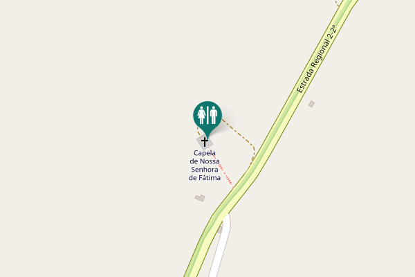 Map showing location of Estrada Regional 2-2ª Toilet