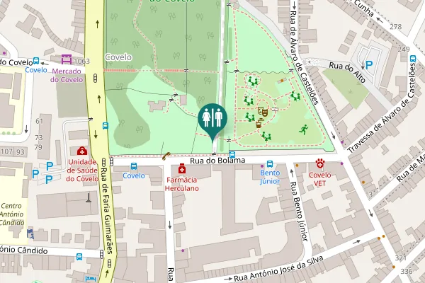 Map showing location of Rua do Bolama 199 Toilet