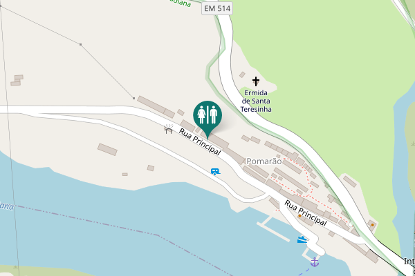 Map showing location of Rua Principal Toilet