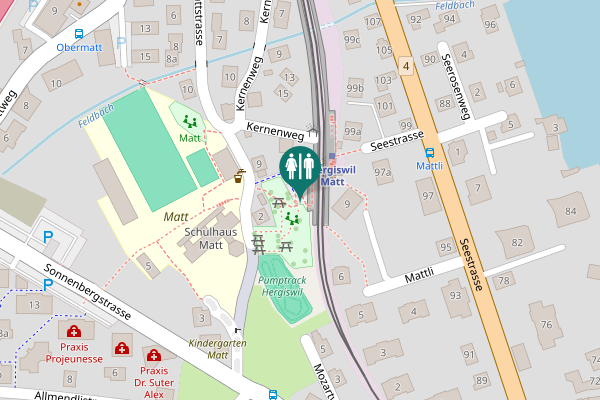 Map showing location of Mattli 9 Toilet