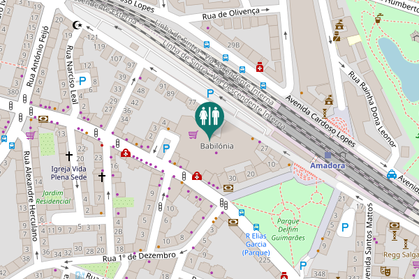 Map showing location of Avenida Gago Coutinho 47 Toilet