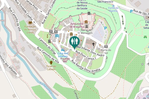 Map showing location of Rua Dom Teodósio II 127 Toilet