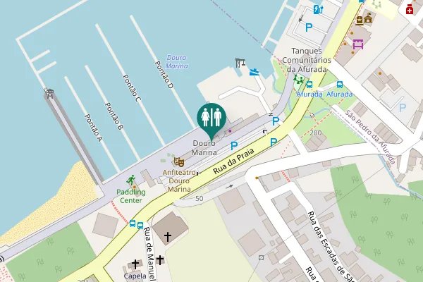 Map showing location of Avenida Deocleciano Monteiro (Duque da Ribeira) Toilet
