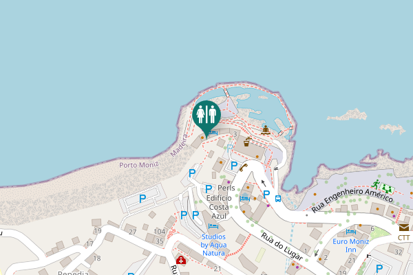 Map showing location of Vereda das Poças 3 Toilet