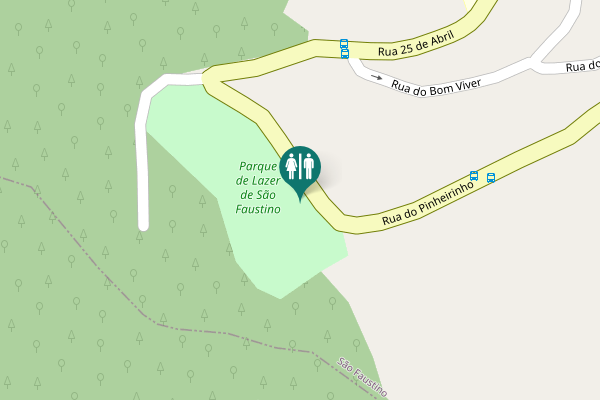 Map showing location of Rua do Pinheirinho Toilet