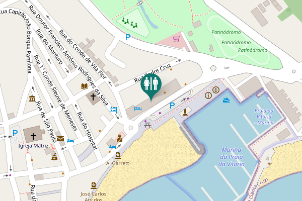 Map showing location of Avenida Álvaro Martins Homem Toilet
