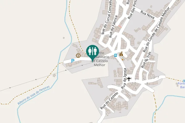 Map showing location of Vila Nova de Foz Côa Toilet