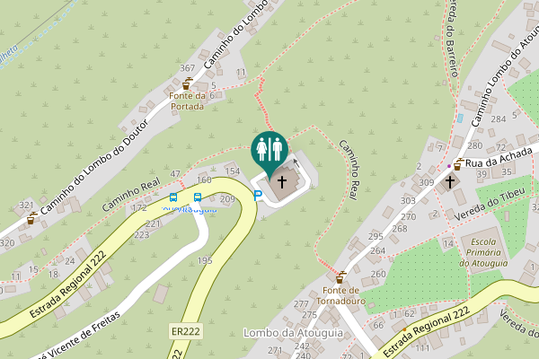 Map showing location of Caminho Real Toilet