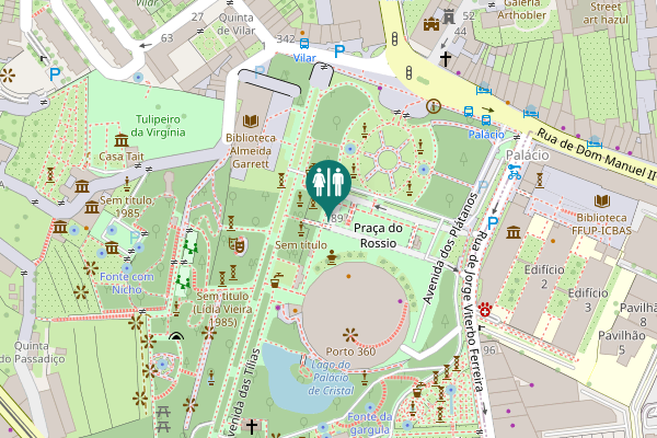 Map showing location of Rua de Jorge Viterbo Ferreira 189 Toilet