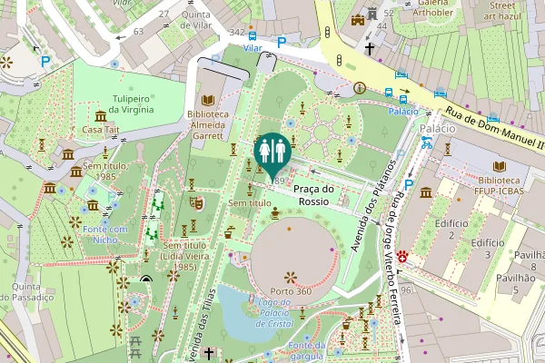 Map showing location of Rua de Jorge Viterbo Ferreira 189 Toilet