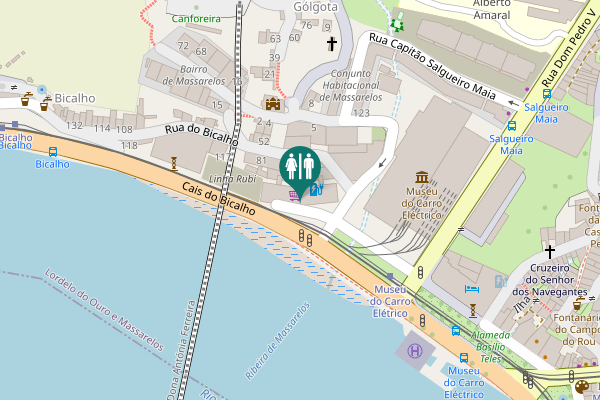 Map showing location of Alameda de Basílio Teles 152 Toilet