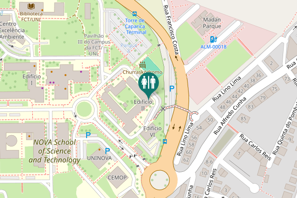 Map showing location of 2 Toilet