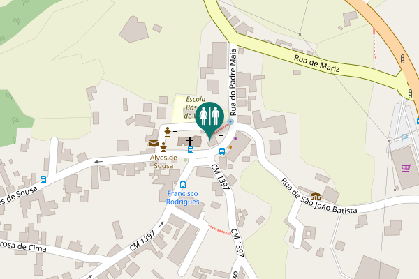 Map showing location of Praceta Escultor Alves de Sousa 10 Toilet