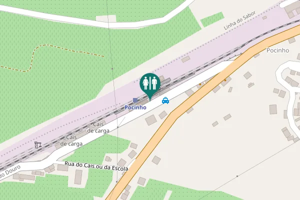 Map showing location of EM 614 Toilet