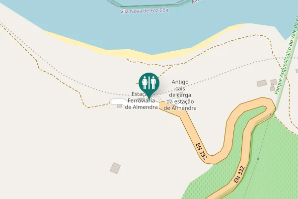 Map showing location of Vila Nova de Foz Côa Toilet