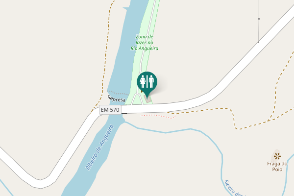Map showing location of EM 570 Toilet