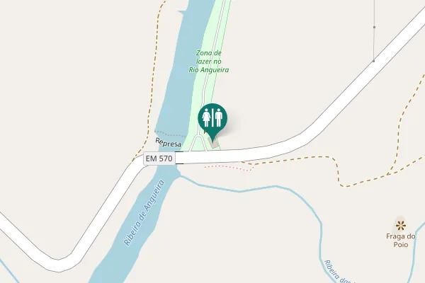 Map showing location of EM 570 Toilet