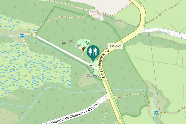 Map showing location of Estrada Regional 2-2 Toilet