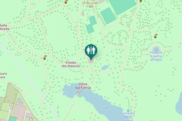 Map showing location of Miradouro da Nora Toilet
