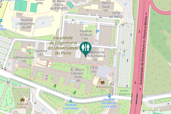 Map showing location of Rua Dom Frei Vicente da Soledade e Castro Toilet