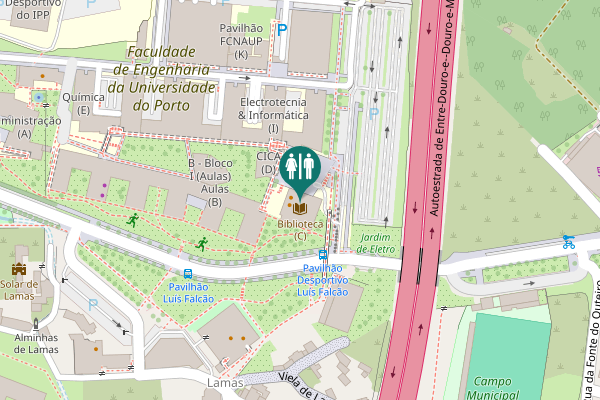 Map showing location of Rua Dom Frei Vicente da Soledade e Castro Toilet