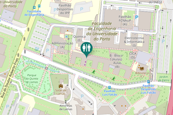 Map showing location of Rua Dom Frei Vicente da Soledade e Castro Toilet
