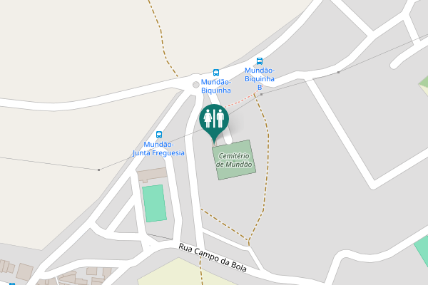 Map showing location of Viseu Toilet