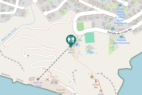 Map showing location of Estrada do Cristo Rei 341 Toilet
