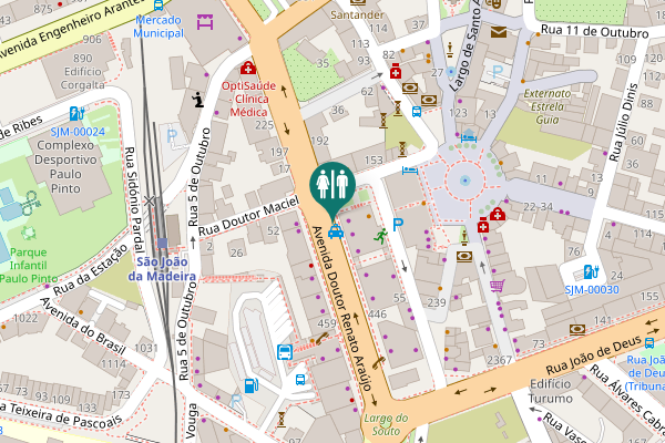 Map showing location of Avenida Doutor Renato Araújo 500 Toilet