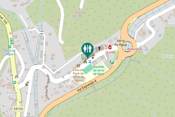 Map showing location of Rua Dr Jordão Faria Paulino 12 Toilet