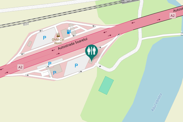 Map showing location of Sărulești-Gară Toilet