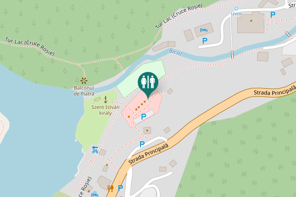 Map showing location of Tur Lac (Cruce Roșie) Toilet