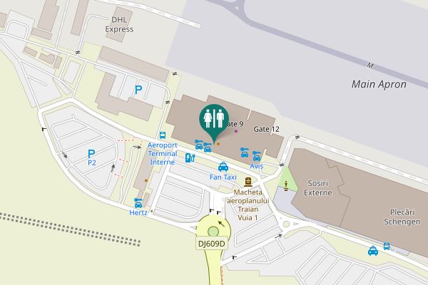 Map showing location of DJ609D Toilet