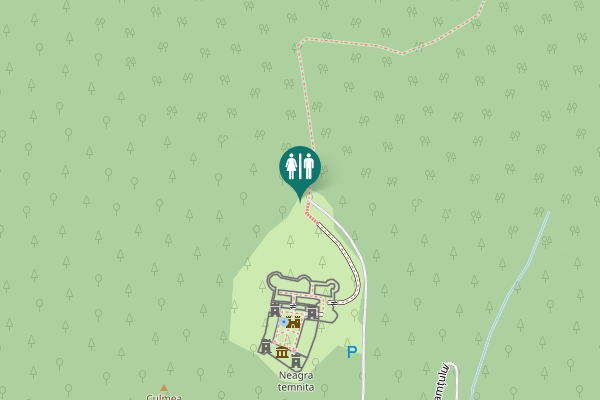 Map showing location of Drum acces Cetatea Neamțului Toilet