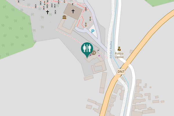 Map showing location of Lipova Toilet