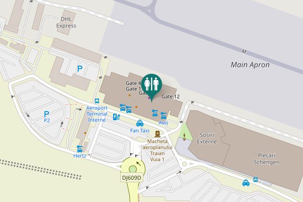 Map showing location of DJ609D Toilet