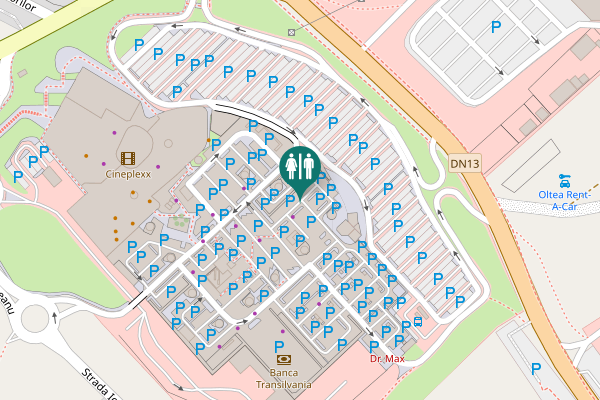 Map showing location of Bulevardul 1 Decembrie 1918 242 Toilet