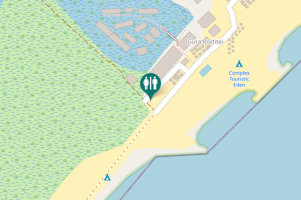 Map showing location of Jurilovca Toilet