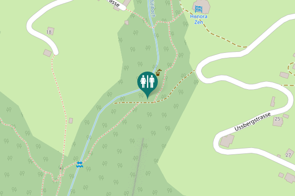 Map showing location of Ussbergstrasse Toilet