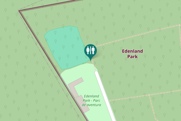 Map showing location of Dumbrăveni Toilet