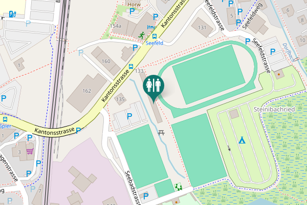 Map showing location of Seebadstrasse 1 Toilet