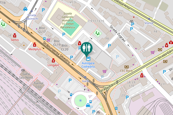 Map showing location of Străpungerea Silvestru 6 Toilet