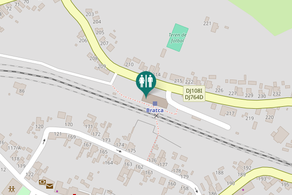 Map showing location of 216 Toilet