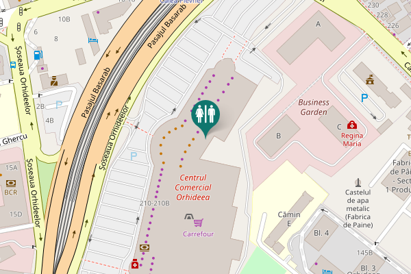 Map showing location of B&B