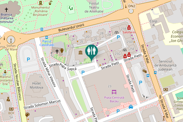 Map showing location of Strada Popa Șapcă 38 Toilet
