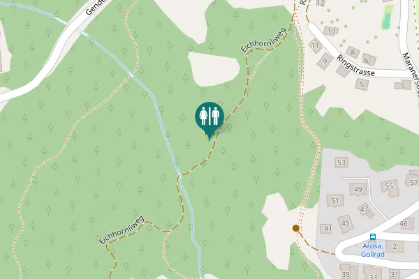 Map showing location of Eichhörnliweg Toilet