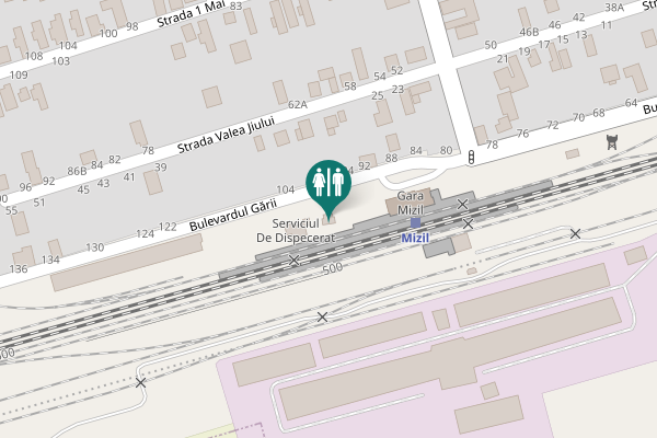 Map showing location of Bulevardul Gării 98 Toilet